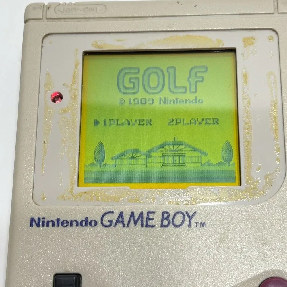 Original Nintendo GameBoy DMG-01 Handheld Console Missing Faceplate Works 1 Game